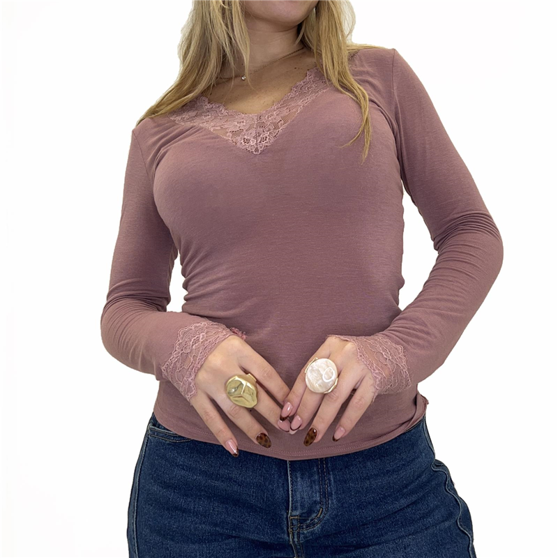 maglia con pizzo dalia